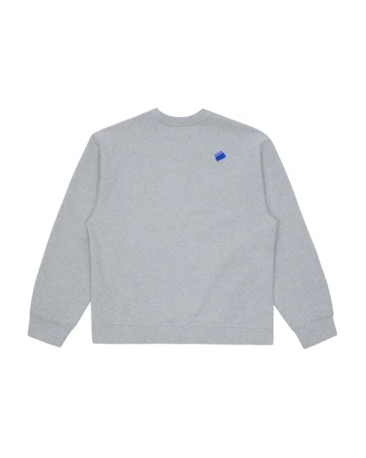 Adererror Blue Logo-Print Sweatshirt for men