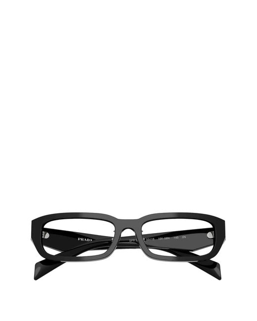 Prada White Symbole Rectangle-Frame Sunglasses