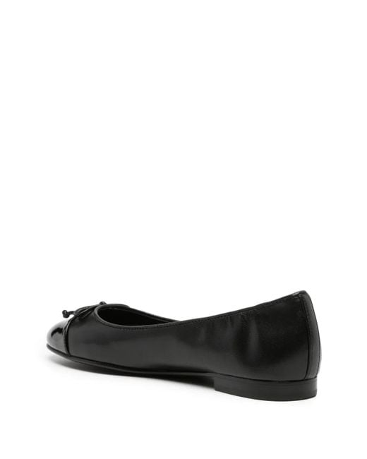 Tory Burch Black Cap-Toe Ballet