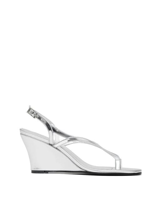 GIMAGUAS White Sandales À Talon Compensé