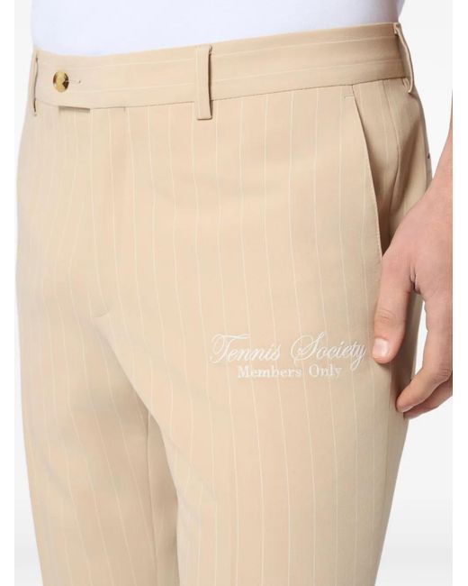 Philipp Plein Natural Joy Fit Trousers Pinstripe Tennis for men