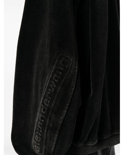 Alexander Wang Sweater Met Geborduurd Logo En Polokraag in het Black voor heren