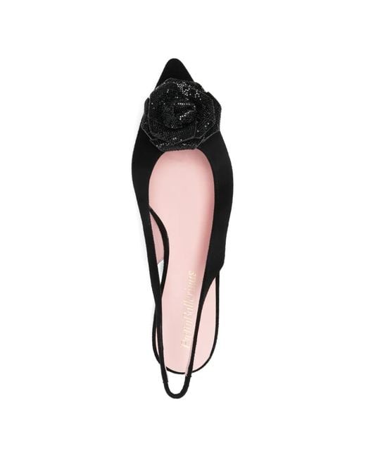 Pretty Ballerinas Black Clementine Slingback Flat Pumps