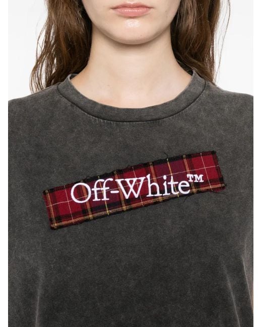 Off-White c/o Virgil Abloh Black T-Shirt Bookish À Écusson À Logo
