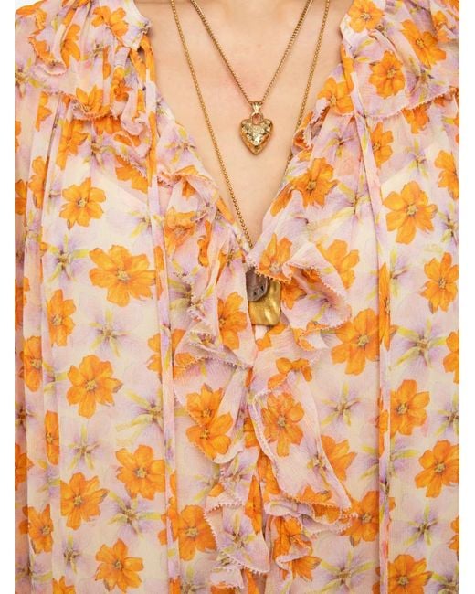 Zadig & Voltaire Natural Ralicel Floral Maxi Dress