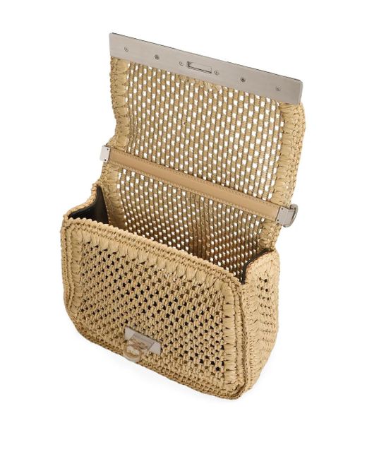 Dolce & Gabbana Natural Openwork Shoulder Bag for men