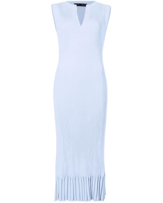Proenza Schouler White Ribbed-knit Maxi Dress