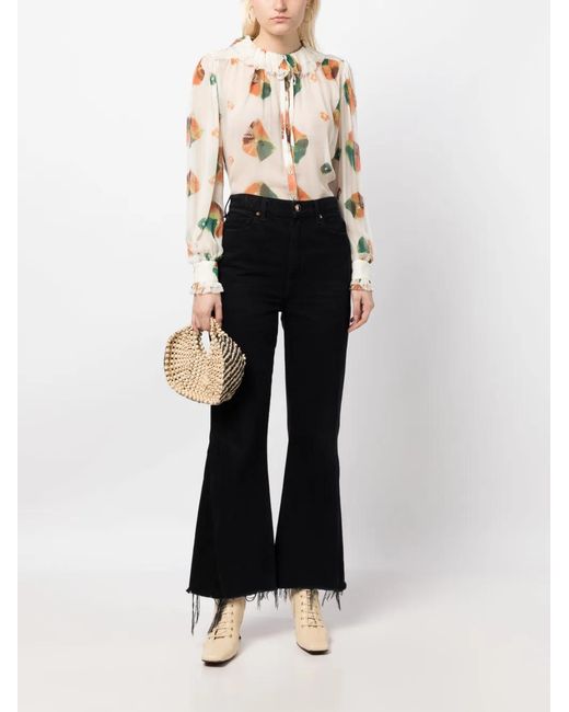 Ulla Johnson Natural Pippa Silk Blouse