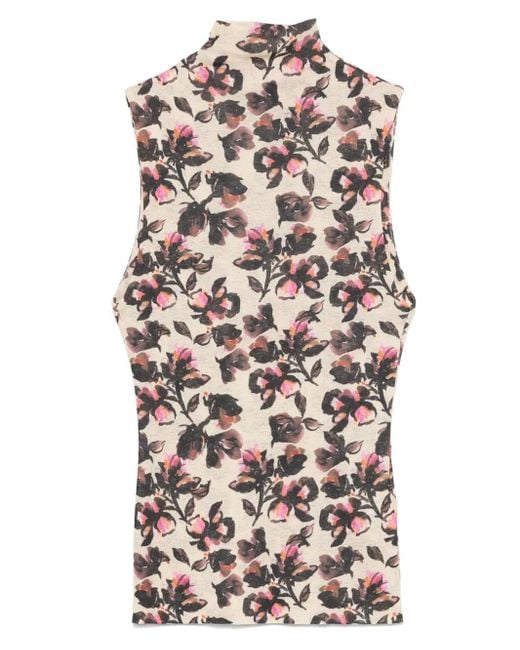 Nanushka Coltrui Met Bloemenprint in het White