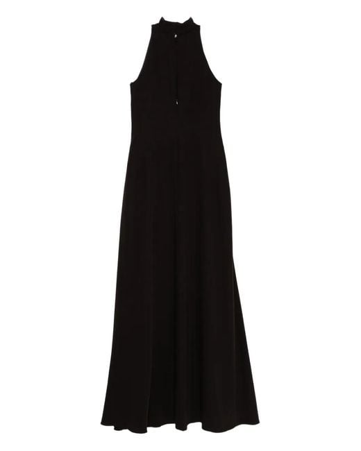 amsale black dress Amsale Evening Peplum Train Gown P457M