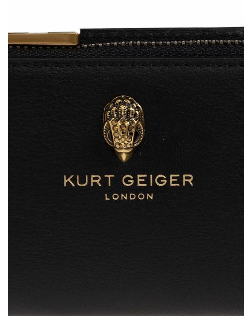 Kurt Geiger Black Sloane Leather Wallet