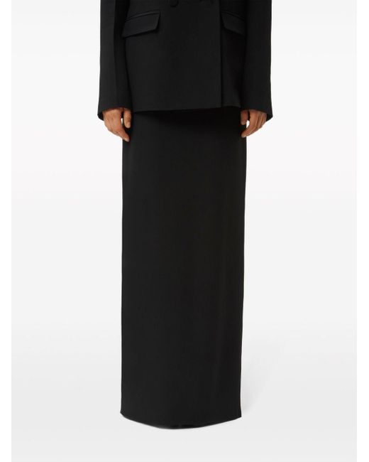 Falda de tubo cady Nina Ricci de color Black