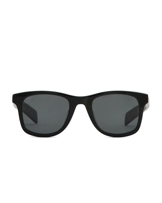 Tod's Black Logo Square-Frame Sunglasses for men
