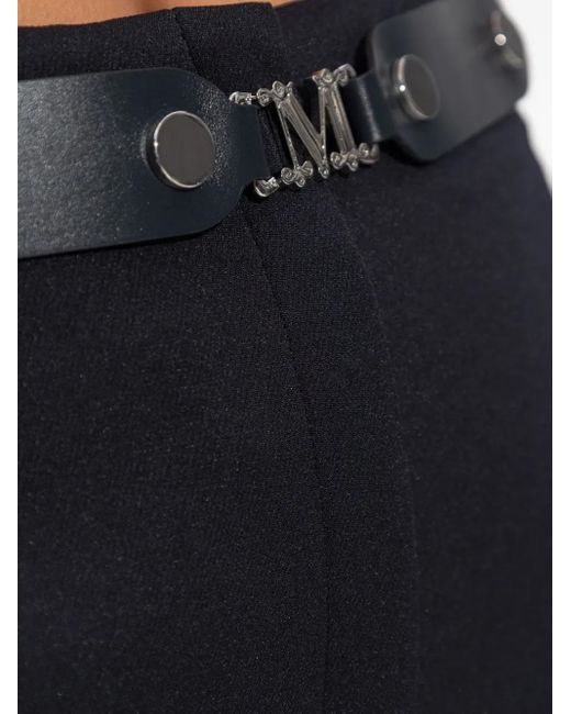 Max Mara Blue Belted Culotte Trousers