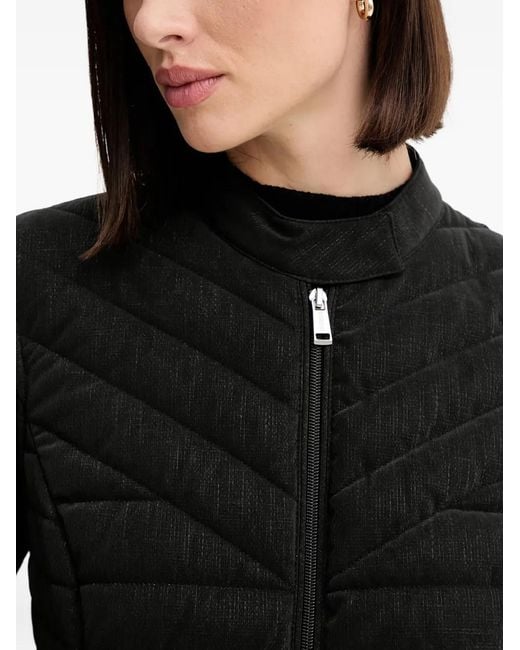 Guess Black Quilted Zip Gilet