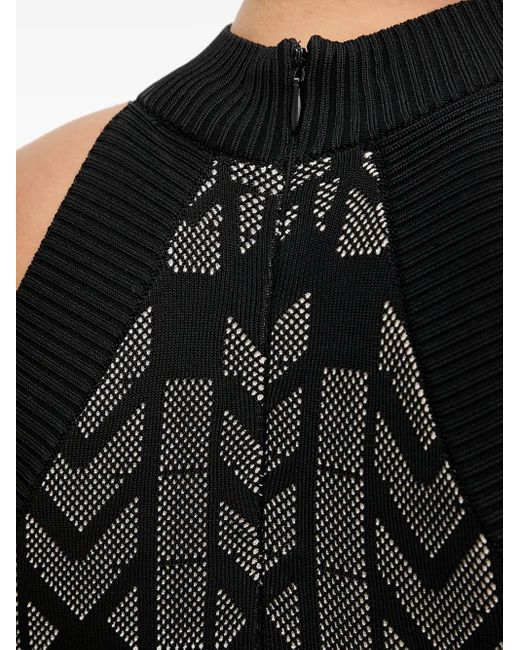 Marciano Black Geometrisches Neckholder-Top