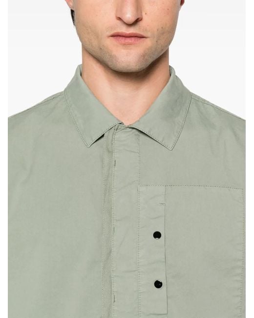 Stone Island Jack Met Compass-Logopatch in het Green voor heren