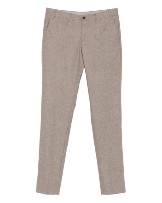 Corneliani Gray Buttoned-Pockets Pants for men