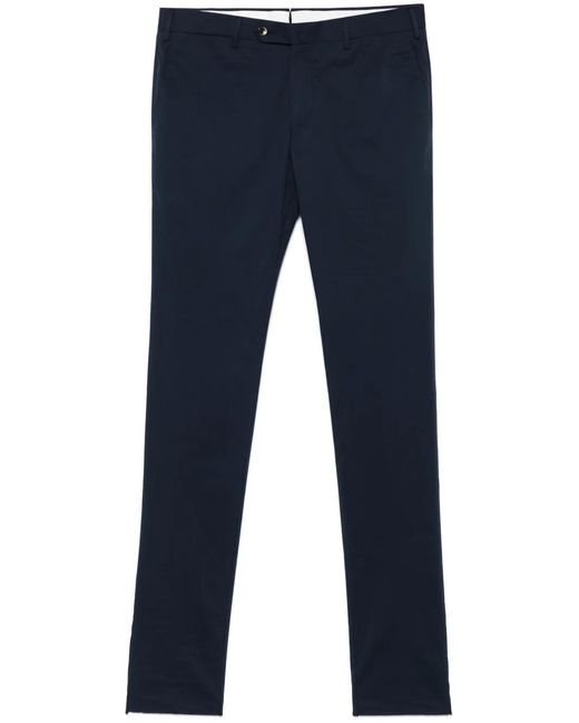 PT Torino Blue Tapered Trousers for men