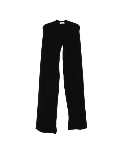 DARKPARK Black Fine-Knit Scarf