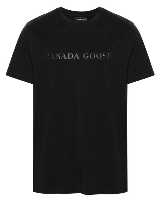 Canada Goose Black Emersen Cotton T-shirt for men
