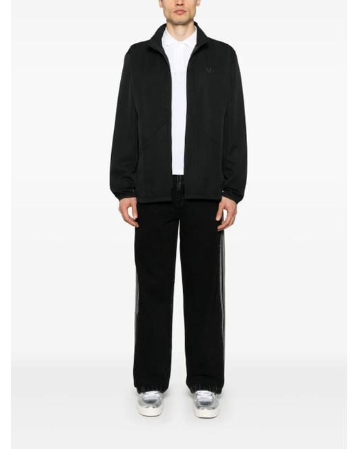 Adidas Black Trefoil-Logo Jacket for men