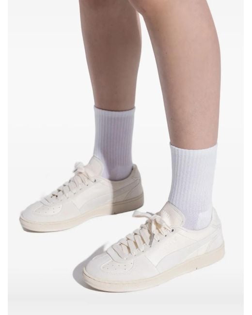 PUMA White Panelled Sneakers