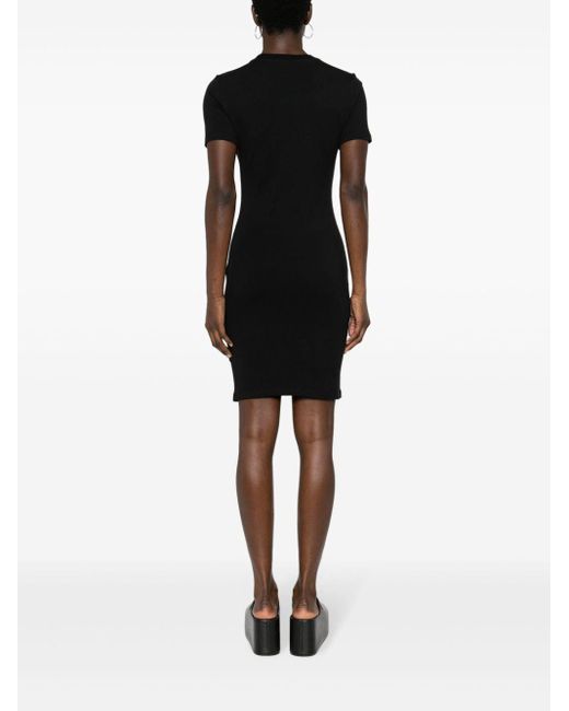 Versace Mini-jurk Verfraaid Met Stras in het Black