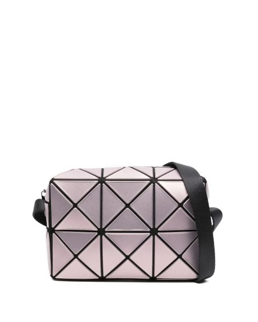 Issey Miyake Gray Cuboid Metallic Crossbody Bag