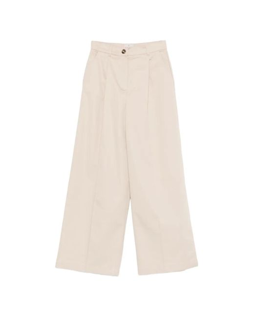Emme White Pleated Palazzo Pants