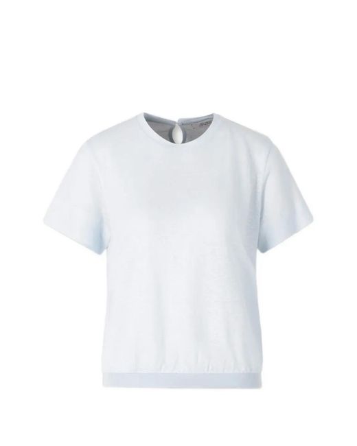 Dorothee Schumacher White Keyhole Short-Sleeve T-Shirt