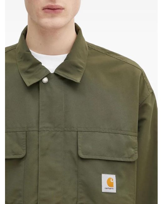 メンズ Carhartt ロゴ ジャケット Green