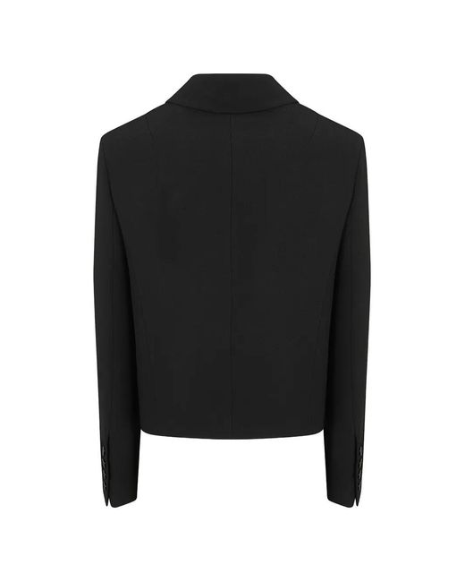 Ermanno Scervino Black Button-Up Flap-Pocket Jacket