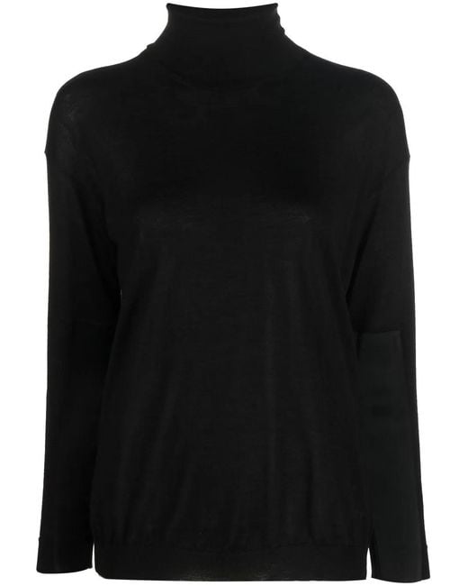 Tom Ford Black Fine Knit Wool/cashmere Jumper