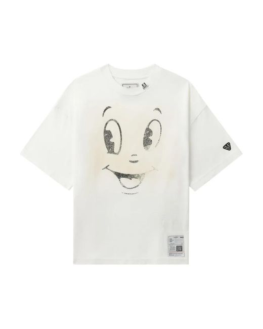 Maison Mihara Yasuhiro White Graphic-Print T-Shirt