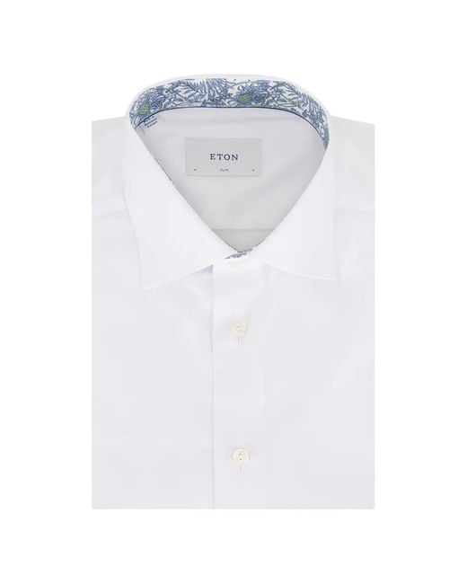 Eton of Sweden White Cotton Shirt for men