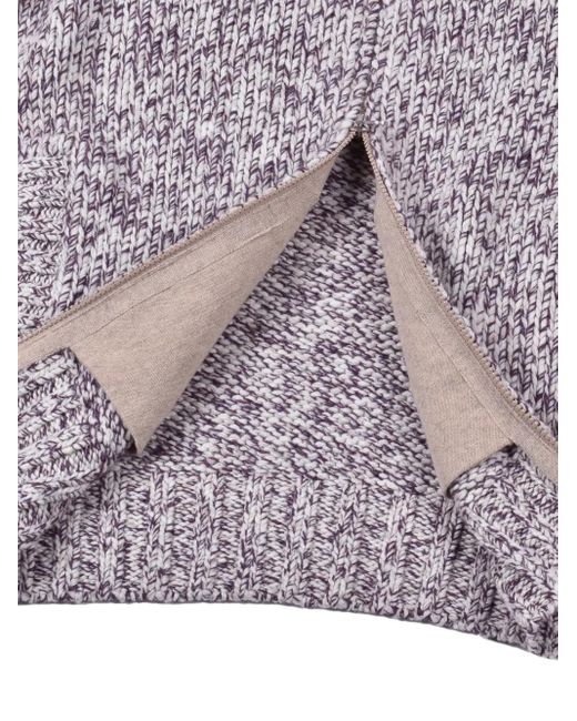 Brunello Cucinelli Gebreid Vest Met Rits in het Gray voor heren
