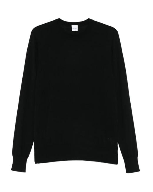 Aspesi Black Crew-Neck Sweater for men