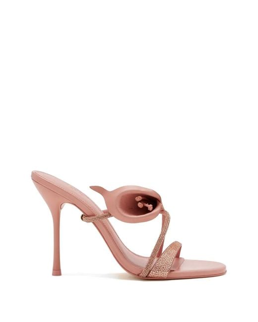 Cult Gaia Pink 110Mm Camilla Heeled Sandals