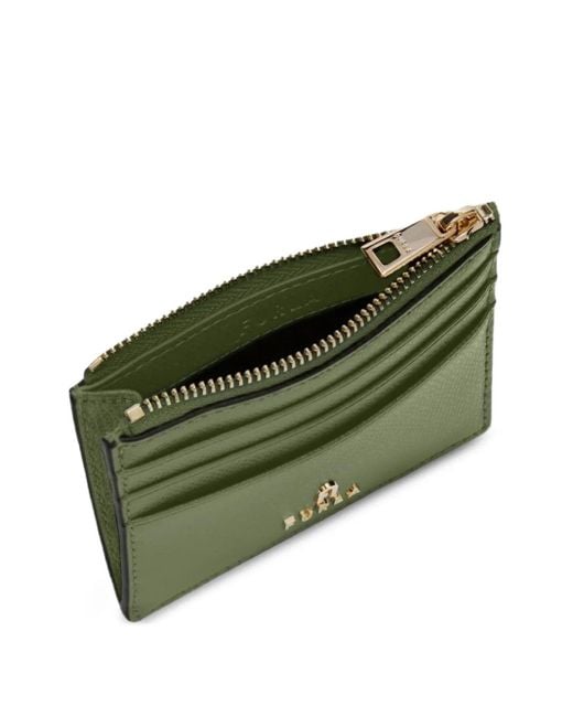 Furla Green Camelia Card Holder