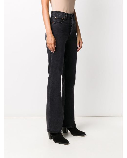 levi's ribcage pleat front wide jean