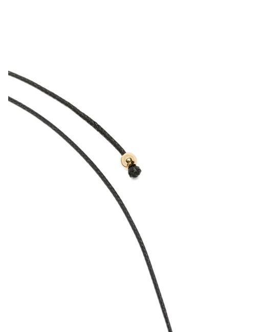 Heaven Mayhem Black Sea Shell-Pendant Necklace