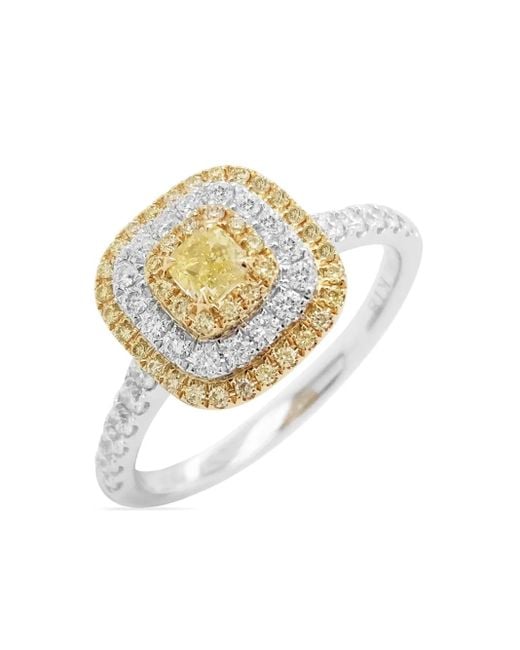 HYT Jewelry Metallic Diamond Cocktail Ring