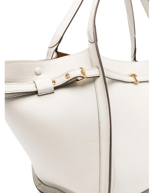 Tod's White Medium Leather Tote