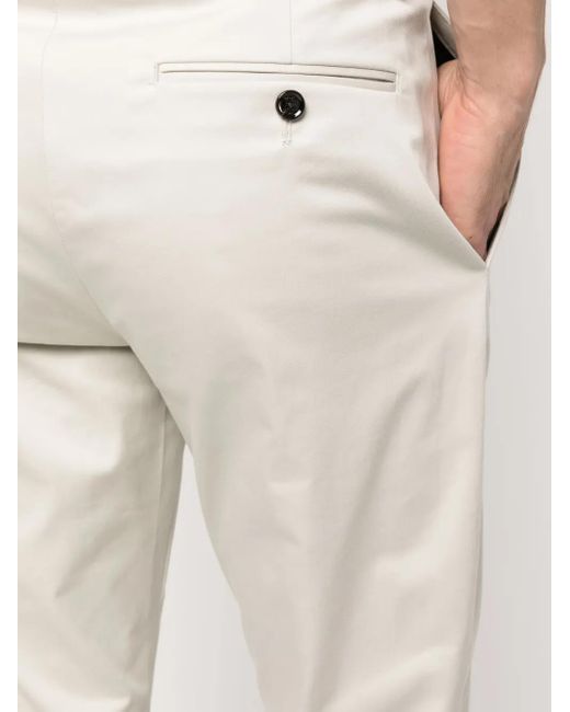 Moorer White Anton-We Drawstring Tapered Trousers for men
