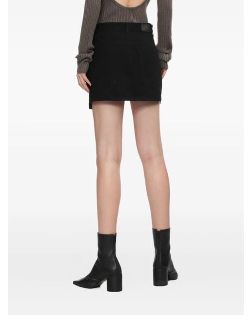 Helmut Lang Black Pockets Denim Mini Skirt