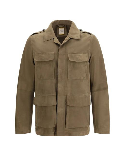 D'Amico Green Flap-Pocket Jacket for men