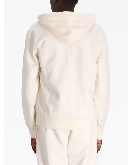 Polo Ralph Lauren Natural Logo-Embroidered Cotton Zip-Up Jacket for men
