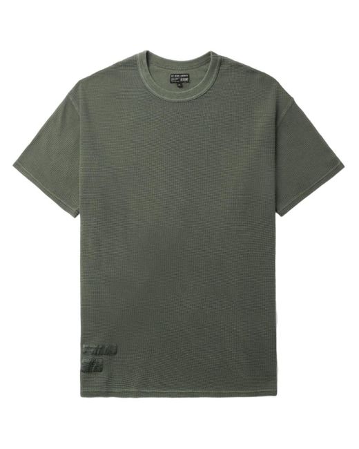 Izzue Green Logo-appliqué Cotton T-shirt for men