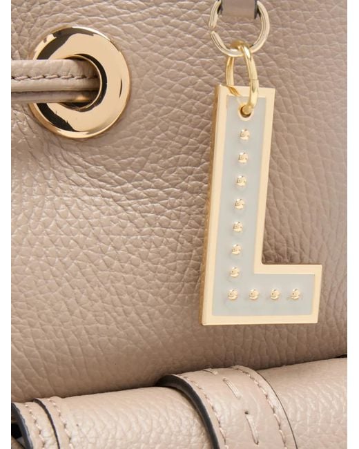 Lancel Natural Medium Premier Flirt Leather Bucket Bag